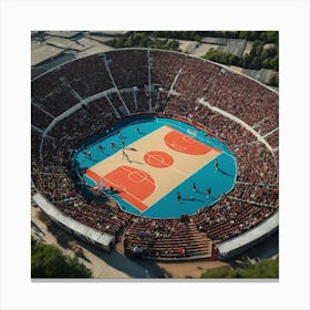 Basketball Stadium Canvas Print