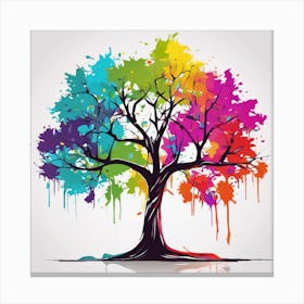 Colorful Tree 1 Canvas Print