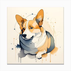 Corgi 30 Canvas Print