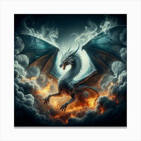 Dragon In The Sky 3 Canvas Print