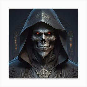 Grim Reaper in the Shadows Canvas Print