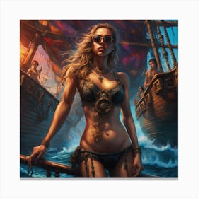 Pirate Lady Canvas Print