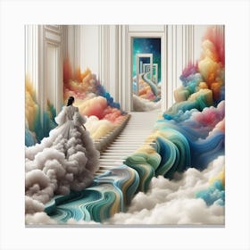 Dreamscape Inspired by: Guo Pei's Haute Couture and Architectural Influences 2 Canvas Print