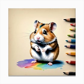 Hamster Drawing 3 Canvas Print