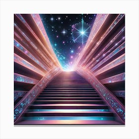 Space Stairway Canvas Print