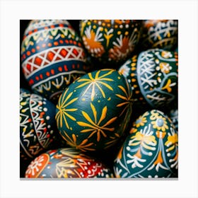 Colorful Easter Eggs 2 Canvas Print