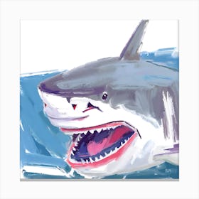 Great White Shark 01 Canvas Print