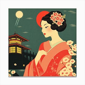 Geisha 38 Canvas Print