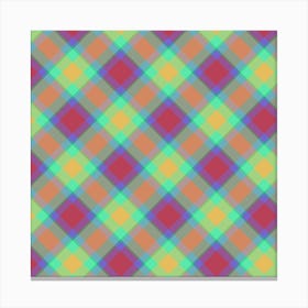 Checkered Fabric Canvas Print