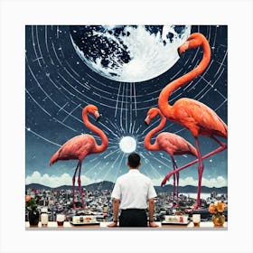 Flamingos 18 Canvas Print