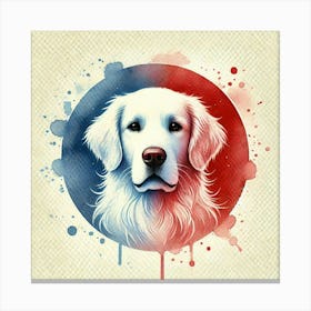 Watercolor Golden Retriever 3 Canvas Print