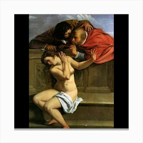 Aphrodite And Judas Canvas Print