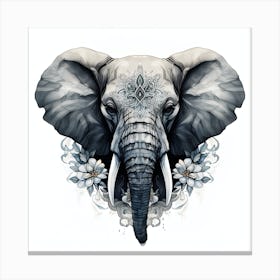 Elephant Series Artjuice By Csaba Fikker 024 Canvas Print