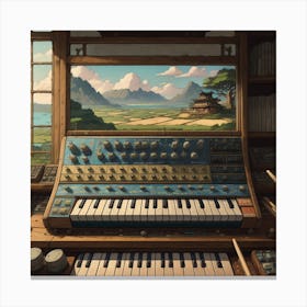 Imagination Keyboard Canvas Print