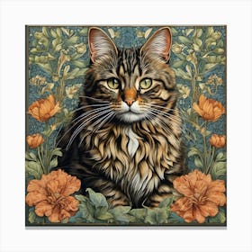 william morris inspired fox 2 Canvas Print