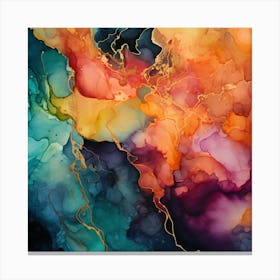 Abstract Watercolor Painting 3 Canvas Print