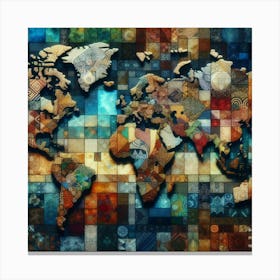 World Map 1 Canvas Print