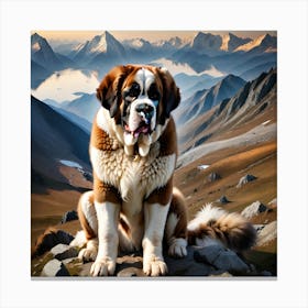 St Bernard 5 Canvas Print