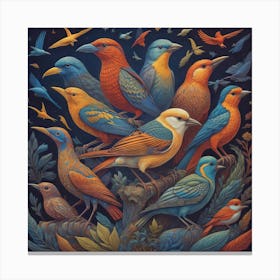 Birds In Flight Canvas Print