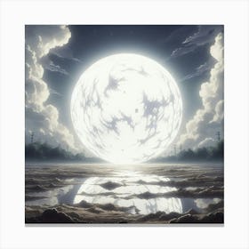 Full Moon In The Sky Canvas Print