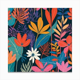 Seamless Floral Pattern 2 Canvas Print