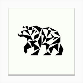 Geometric Bear 1 Canvas Print