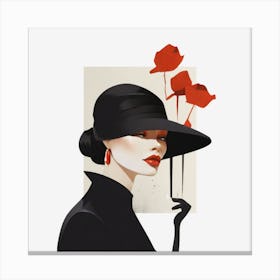 Woman with a Hat Canvas Print