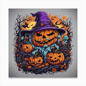 Halloween Pumpkins 15 Canvas Print