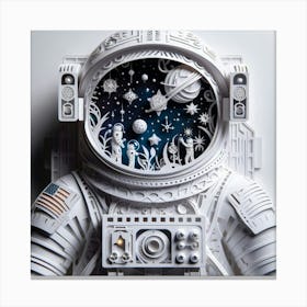 Paper Cut Art Canvas Print