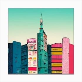 Central Shibuya Square Canvas Print