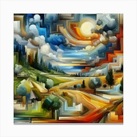 An Abstract Landscape Canvas Print
