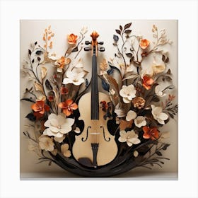 "The Nature's Melody: This captivating design combines the simplicity of nature with the enchantment of music Canvas Print