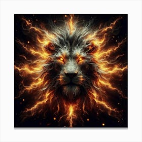 Fire Lion 2 Canvas Print