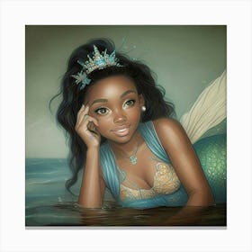 the mermaid Canvas Print