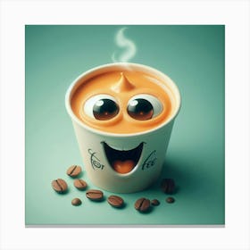 A cup of coffee 8 Canvas Print