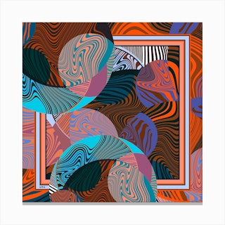 Whirlwind Square Canvas Print