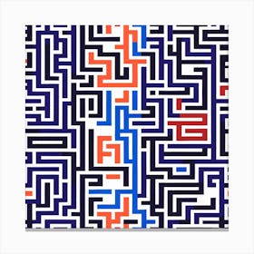 Maze Pattern 2 Canvas Print