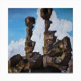 Rock Formations valle fertil San Juan Argentina Canvas Print
