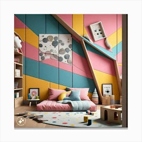 Colorful Kids Room Canvas Print