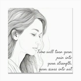 Sad quote Poster Canvas Print