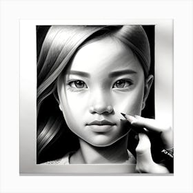 Portrait Of A Girl Canvas Print