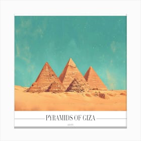 Pyramids Of Giza Canvas Print