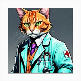Dr Cat Canvas Print