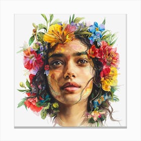 Flower Girl 21 Canvas Print