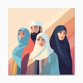 Arab Family (13) Canvas Print