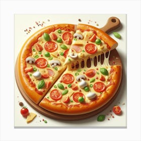 Pizza35 Canvas Print