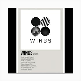 WINGS - BTS, 2016 Canvas Print