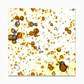 Alcohol Ink Coffee Rain Canvas Print