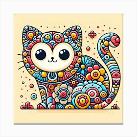 Doodle Cat 1 Canvas Print