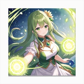 Green Mage Mako Canvas Print